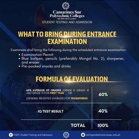 cspc entrance exam 2024-2025|Undergraduate Application – Camarines Sur Polytechnic Colleges .